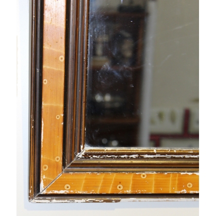  Mirroir Louis-Philippe rectangulaire sur  Moinat SA  - Antiquités décoration