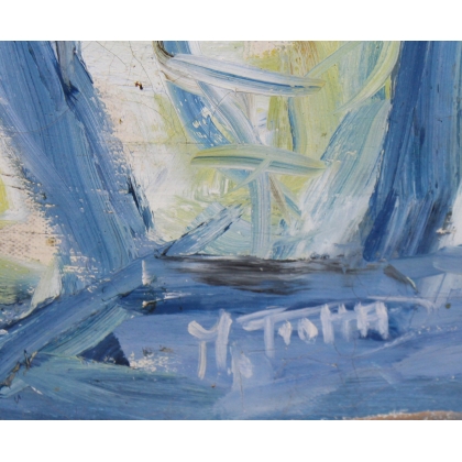 Paintings | Painting entitled ‘Two Boys’ by M TROTTA, Moinat SA  – Antiques and home décor
