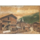 Tableau "Village de montagne" signé Eug. BROSSY 21