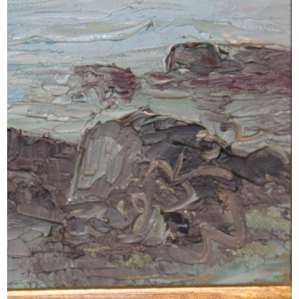 Paintings | Painting ‘Lake Thun’, monogrammed KW 1932, Moinat SA  – Antiques and home décor