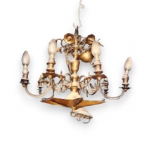 Dutch chandelier, 7 lights.