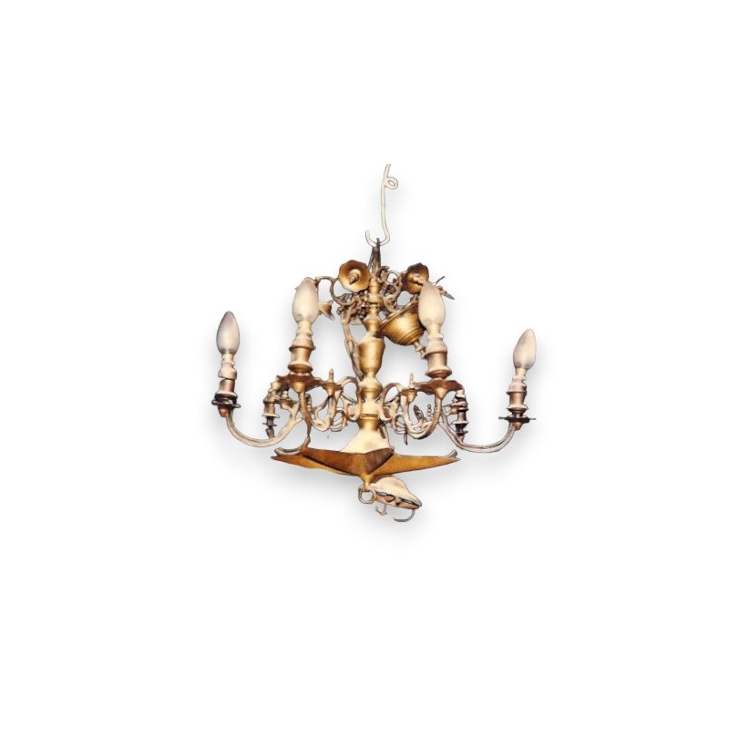 Dutch chandelier, 7 lights.