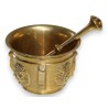 Brass ‘Lion Heads’ mortar on  Moinat SA  - Antiques and decorative items