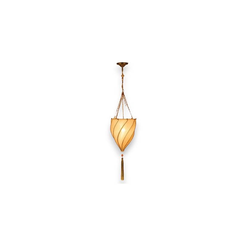 Suspension \"Agadir\" en tissus beige