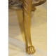 Guéridon rond Empire pieds têtes d'aigles.