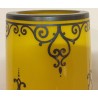  Vase de bohème, cristal taillé jaune avec overlay sur  Moinat SA  - Antiquités décoration