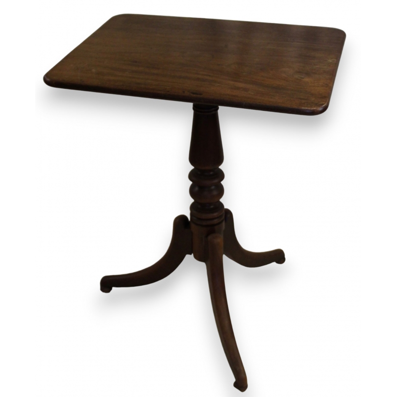 Petite table en acajou à plateau se rabattant sur  Moinat SA  - Antiquités décoration