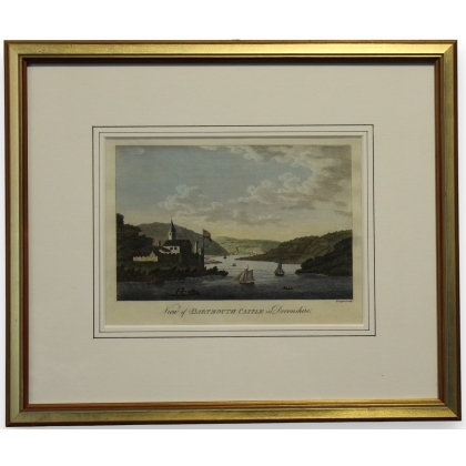 Engraving "View of DARTMOUTH CASTLE" EASTGATE by Moinat SA – Antiques and decorative items – Engravings, lithographs
