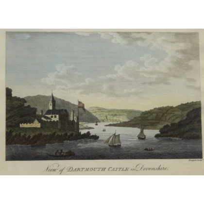 Stich „View of DARTMOUTH CASTLE“ EASTGATE bei Moinat SA – Antiquitäten und Dekoration – Stiche, Lithografien