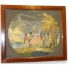  Tableau brodé "Paul et Virginie" sur  Moinat SA  - Antiquités décoration