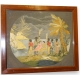 Tableau brodé "Paul et Virginie"
