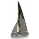 Bateau "Voilier" de décoration en aluminium poli