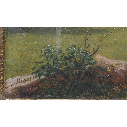 Paintings | Painting entitled ‘Landscape’, signed E. v. MURALT Moinat SA  – Antiques and home décor
