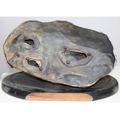 Groupe en bronze \"Enfants écoutant la mandoline\"