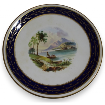 Assiette en porcelaine \"Loch Lomond\"