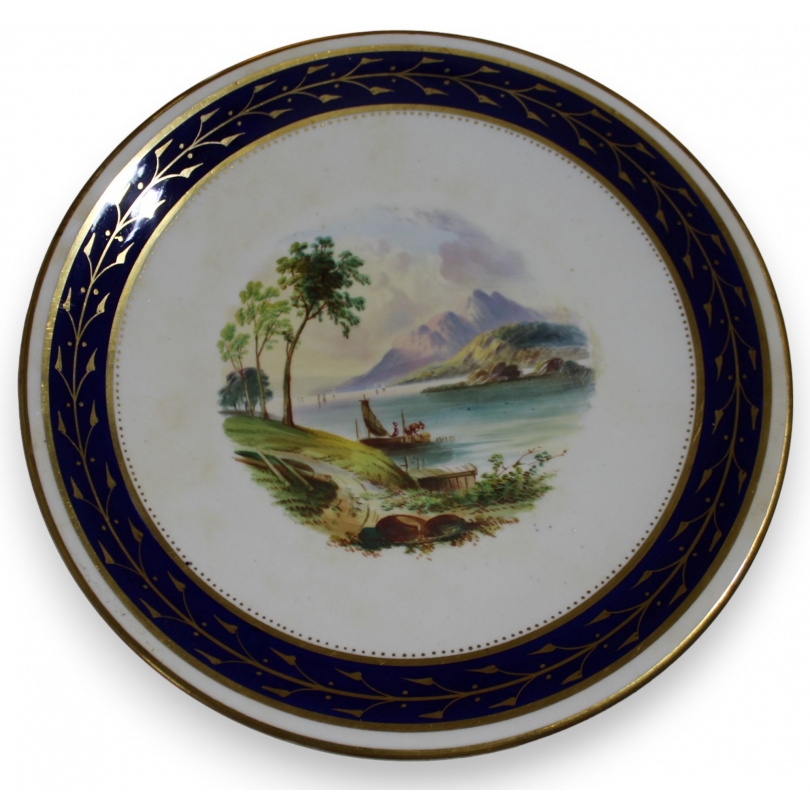 Assiette en porcelaine \"Loch Lomond\"