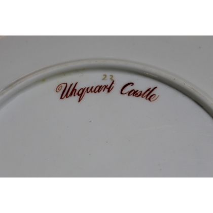 Assiette en porcelaine \"Uhquart Castle\"