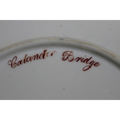 Assiette en porcelaine \"Calander Bridge\"