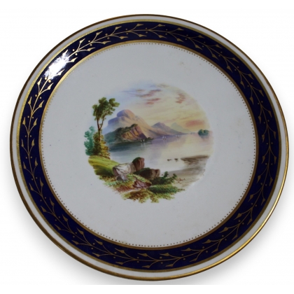 Assiette en porcelaine \"Loch Venacher\"