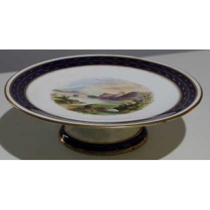 Coupe en porcelaine \"Loch Arve\" sur piédouche