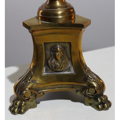 Pair of brass candlesticks by Moinat SA – Antiques and home décor