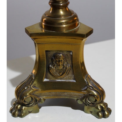 Pair of brass candlesticks by Moinat SA – Antiques and home décor
