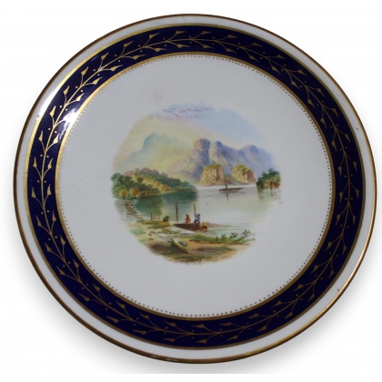Assiette en porcelaine \"Loch Katrine\"