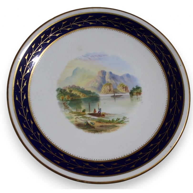 Assiette en porcelaine \"Loch Katrine\"