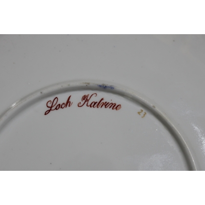 Assiette en porcelaine \"Loch Katrine\"