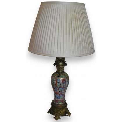  Paire de vases montés en lampe sur  Moinat SA  - Antiquités décoration
