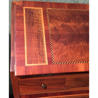 Directoire-style hump-backed desk, with marquetry inlay, by Moinat SA – Antiques and interior design