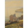 Tableau \"Tour de Marsens\" signé C. PARISOD