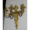 Pair of Louis XVI-style wall sconces in gilded bronze by  Moinat SA  - Antiques and home décor