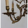 Lustre hollandais en bronze à 12 flammes