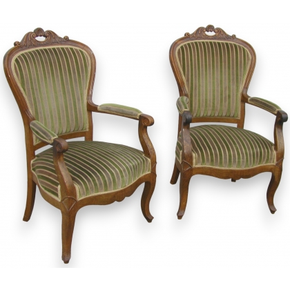Ensemble Louis Philippe velours rayé vert
