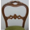 Louis Philippe living room suite in green striped velvet at  Moinat SA  - Antiques and home décor