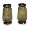  Paire de vases en cristal de roche et argent sur  Moinat SA  - Antiquités décoration