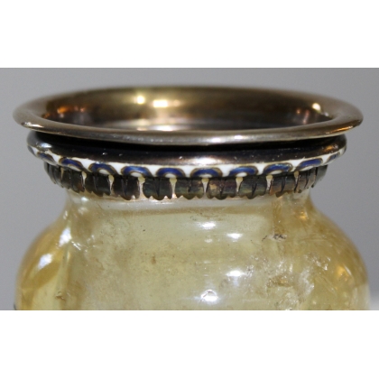  Paire de vases en cristal de roche et argent sur  Moinat SA  - Antiquités décoration