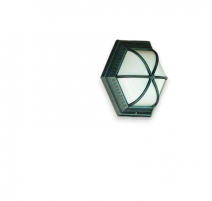 Applique hexagonale "Alizée" en aluminium vert