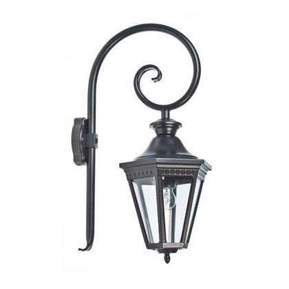 "Victoria" black aluminium wall-mounted lantern at Moinat SA – Antiques and home décor