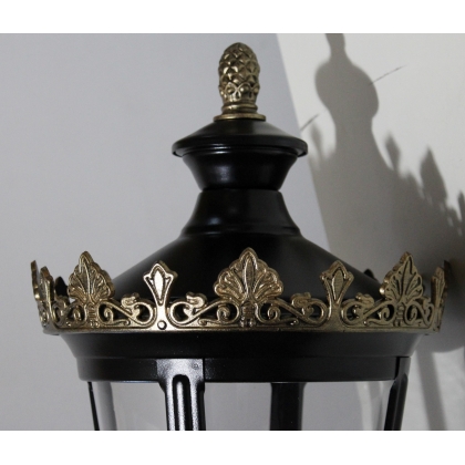 "Louvre" gallows lantern in black aluminium at  Moinat SA  - Antiques and home décor