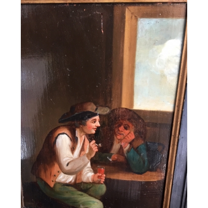 Paintings | Pair of paintings, ‘Interior Scenes’, Moinat SA  – Antiques and home décor