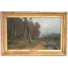 Tableau "Paysage", signé S. CARIGNANI.