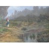 Paintings | Painting entitled ‘Landscape’, signed S. CARIGNANI. Moinat SA  – Antiques and home décor