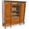 Empire-style bookcase, 3 doors, with black marble top, by  Moinat SA  - Antiques and home décor