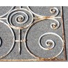 Square wrought-iron grille, painted white, from  Moinat SA  - Antiques and home décor