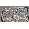 Square wrought-iron grille, painted white, from  Moinat SA  - Antiques and home décor