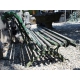 Banc de jardin avec pieds en fonte et lattes verte