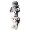 Stone sculpture ‘Cherub with a pan flute’ at Moinat SA – Antiques and Decor