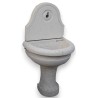  Fontaine demi-lune en marbre blanc sur  Moinat SA  - Antiquités décoration
